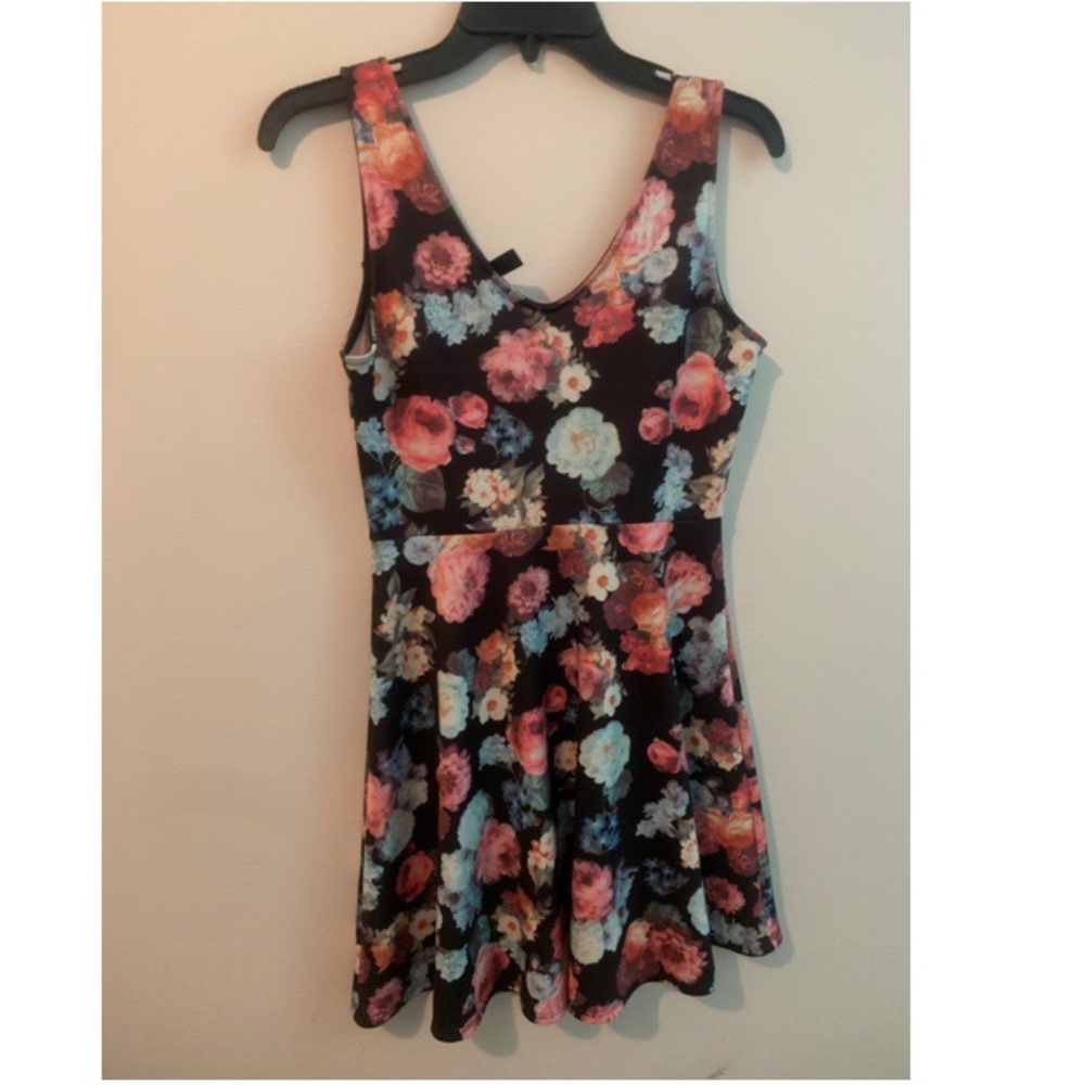 Aqua Floral Dress
